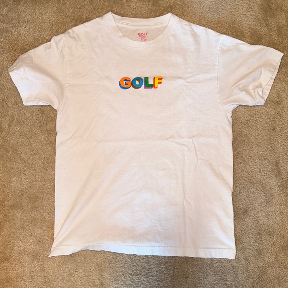 golf wang basic white tee (M)